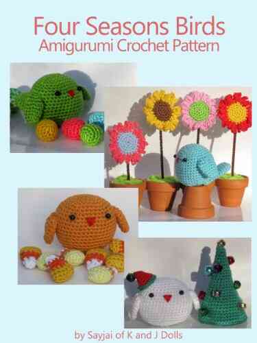 Four Seasons Birds Amigurumi Crochet Pattern