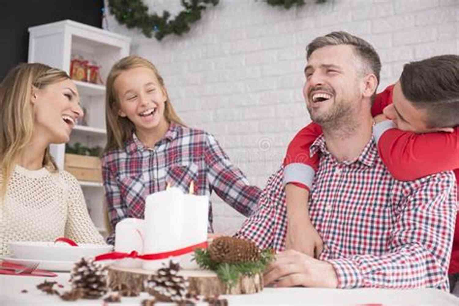A Family Laughing Together During Christmas HilariousChristmas Jokes (Seasonal Jokes 1)
