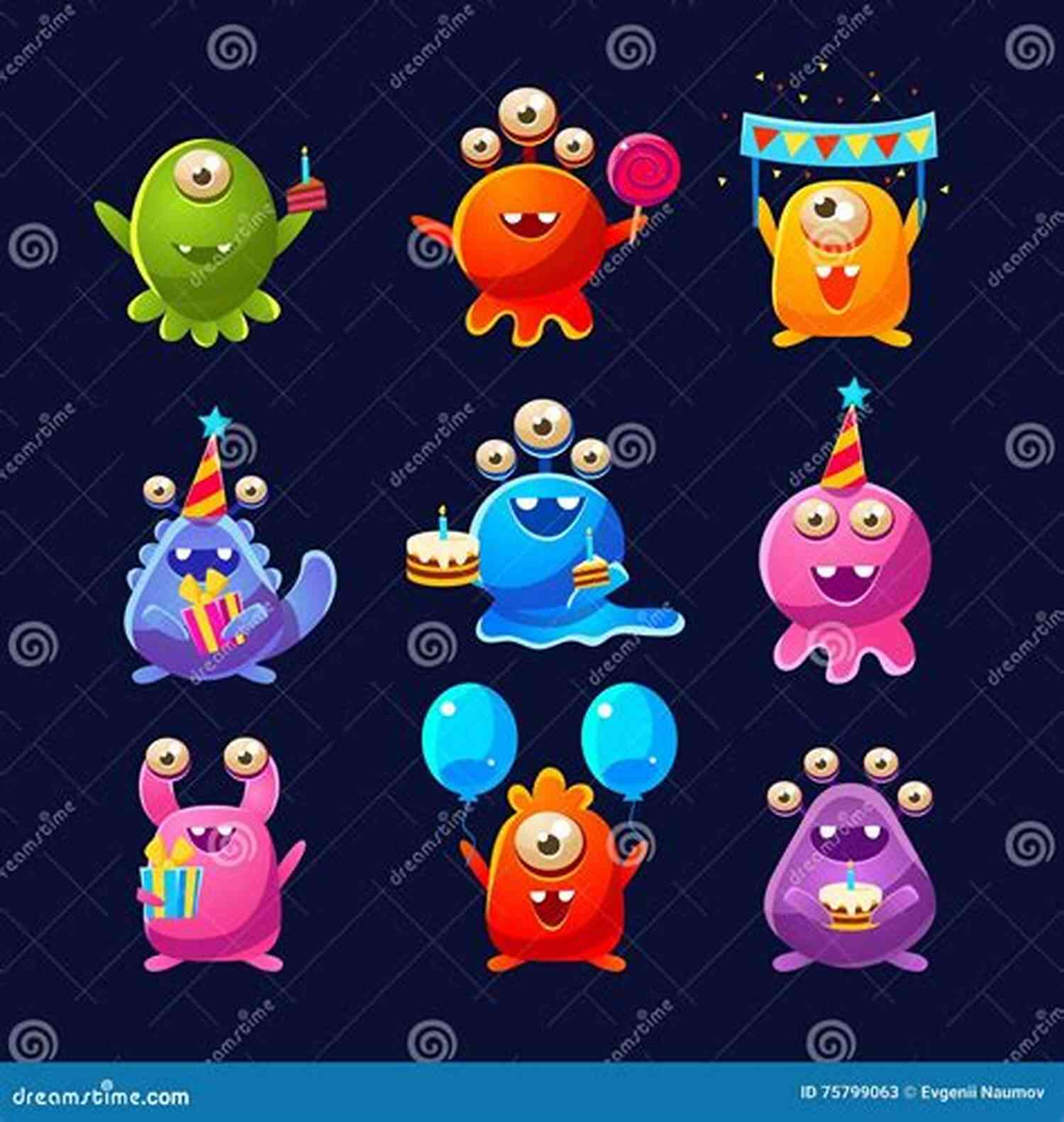 A Group Of Adorable Aliens Enjoying A Colorful Tea Party Our Friends Upstairs D N Meinster