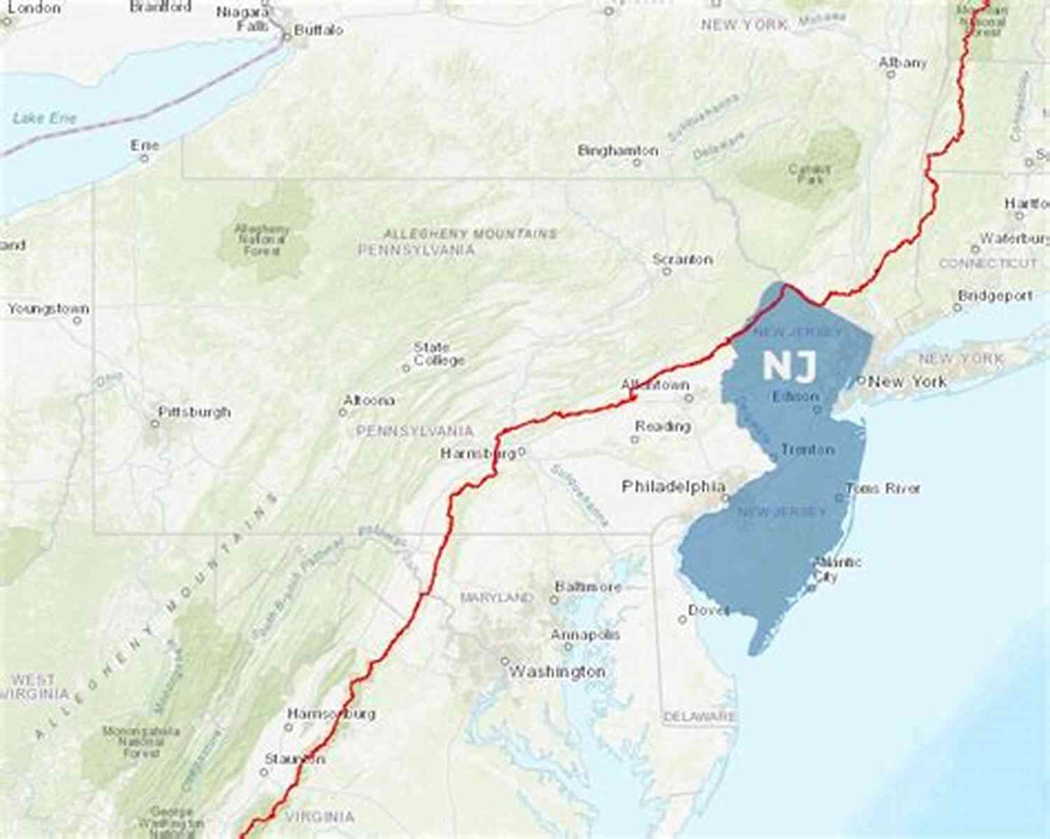 Appalachian Trail In New Jersey Appalachian Trail In New Jersey Hiking Guide Camp Rd To Blue Mtn Lakes Rd