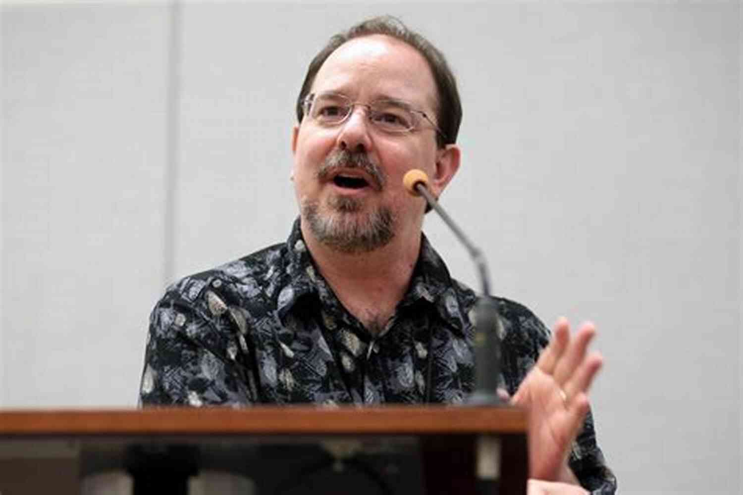 Author John Scalzi With A Look Of Creativity And Imagination Fuzzy Nation John Scalzi