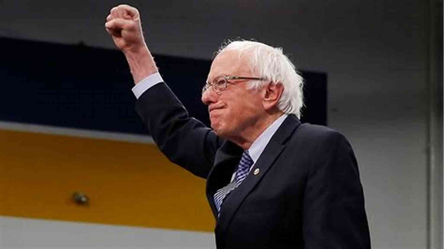 Bernie Sanders Doing His Iconic Fist Pump While Wearing A Funny Hat 10 Reasons To Vote For Bernie: A Satire
