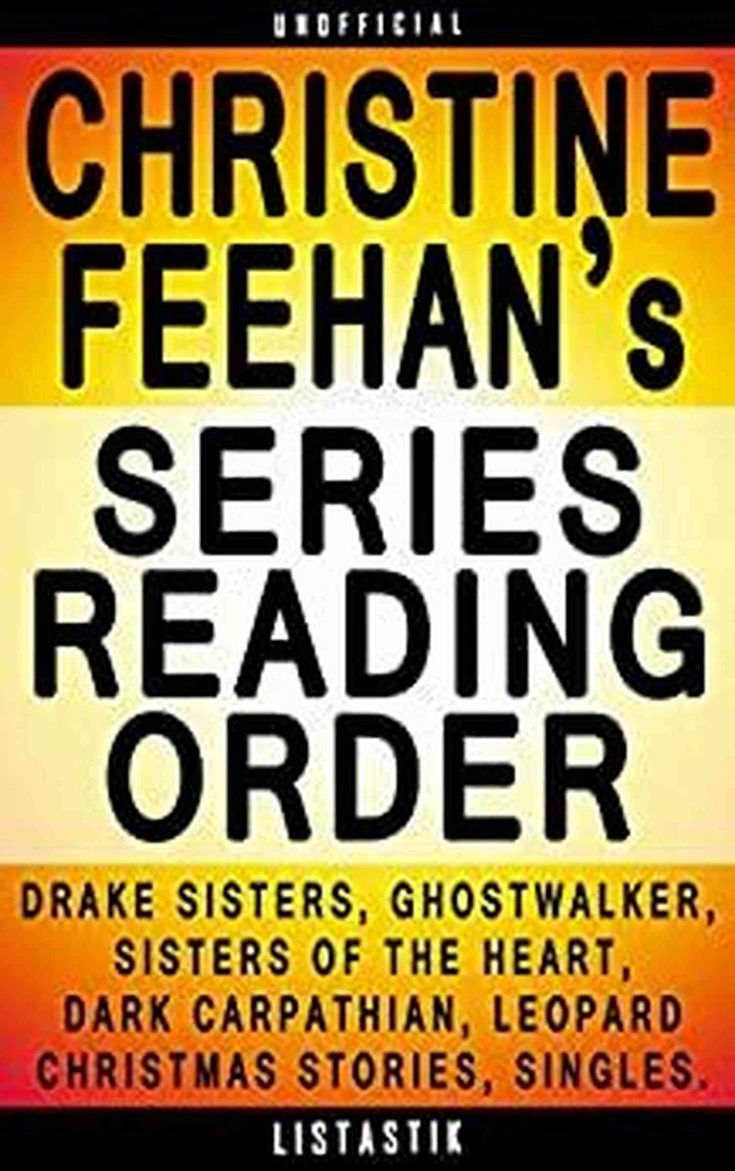 Christine Feehan Series Reading Order Checklist Never Miss A Page Christine Feehan Series/Reading Order