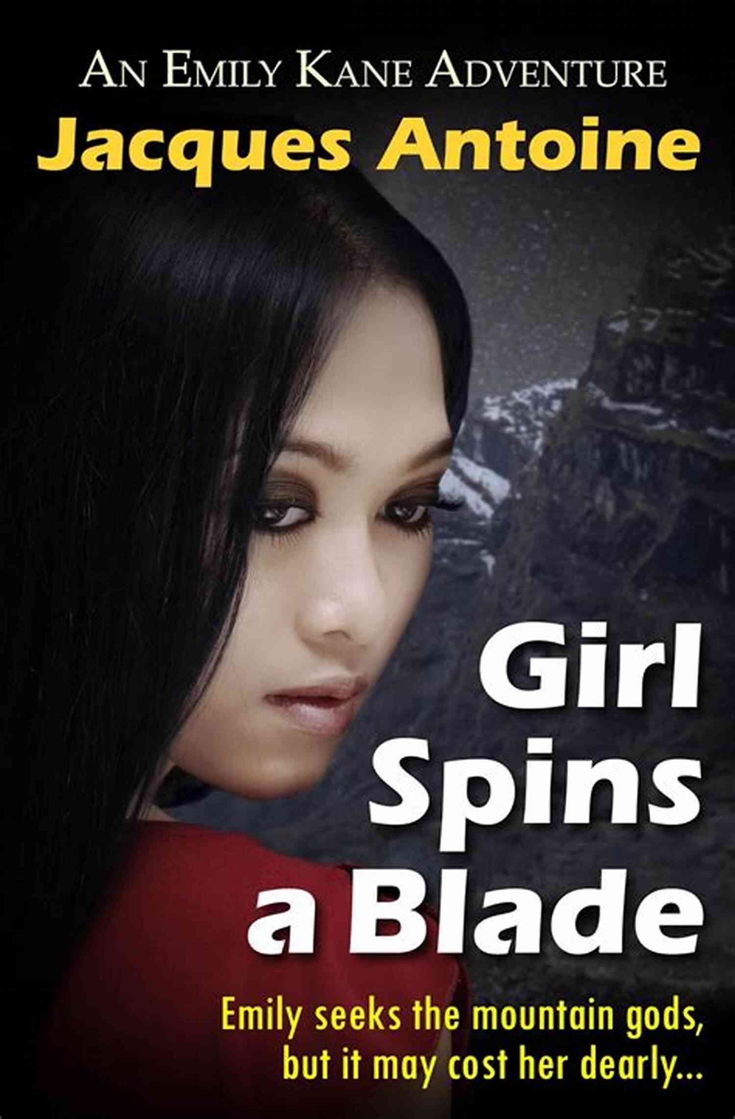 Emily Kane Spinning In Mid Air With Her Lethal Blade, Ready To Face Any Danger Head On Girl Spins A Blade (An Emily Kane Adventure 4)
