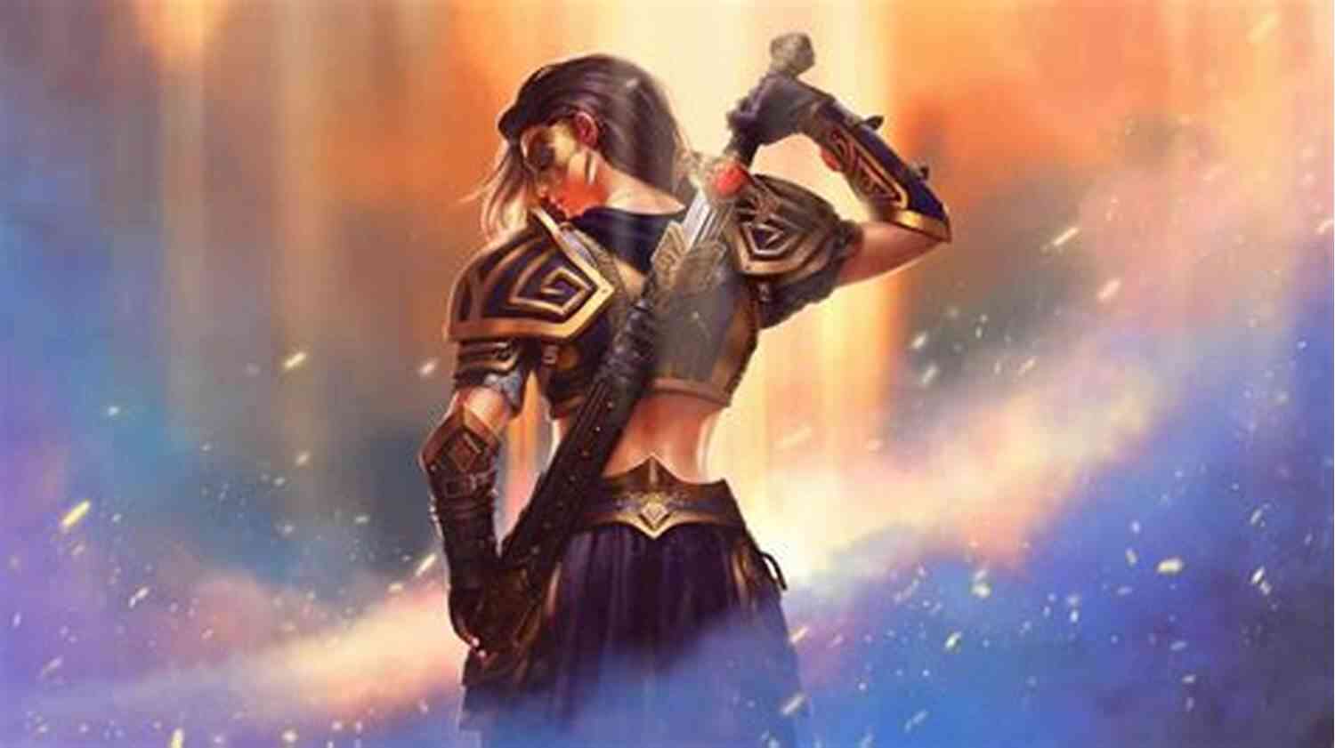 Female Warrior Standing Triumphantly On A Battlefield Sister Of The Sword: The Barbarians 3