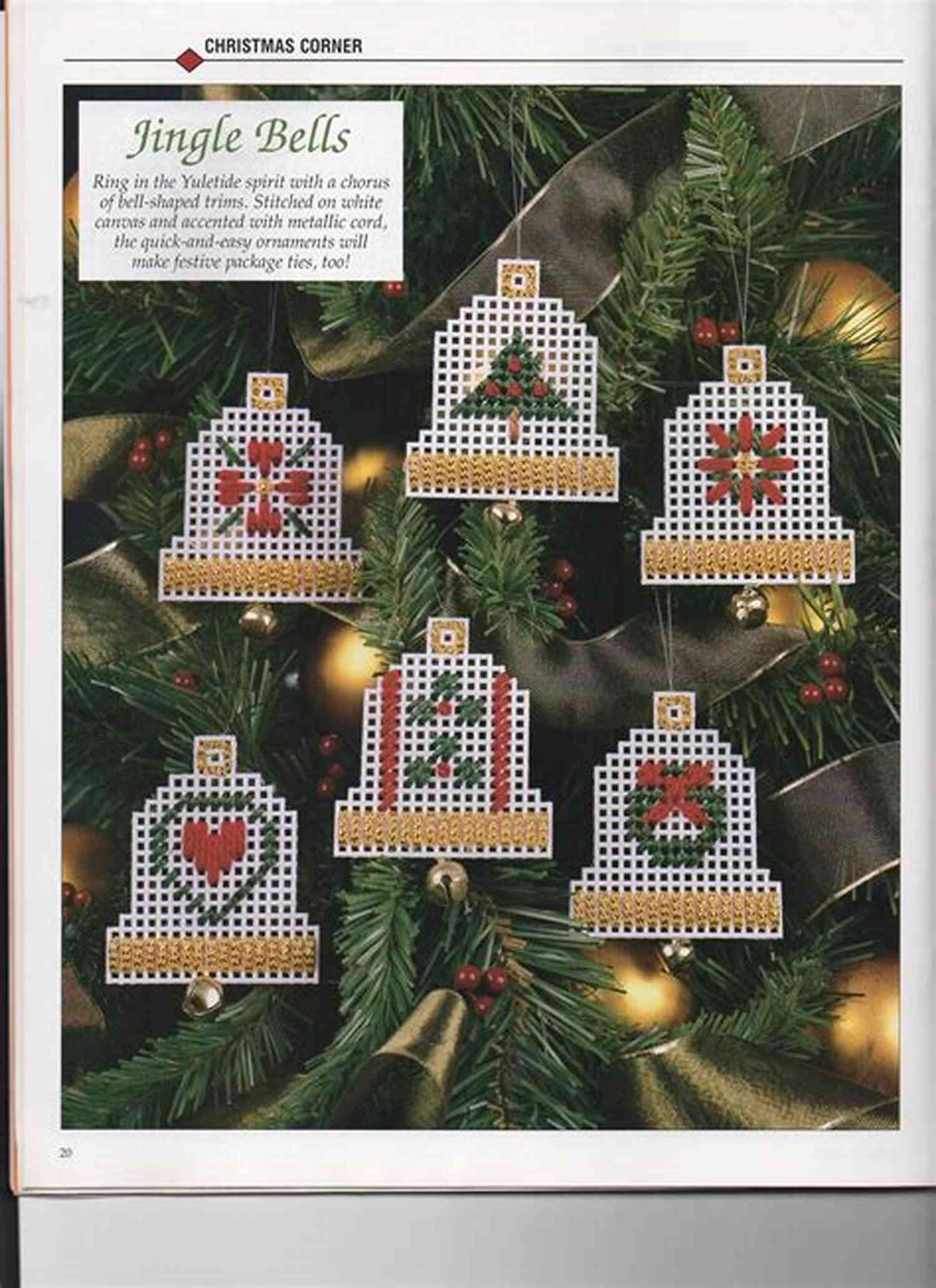 Jingle Bell Ornaments Plastic Canvas Pattern Jingle Bell Ornaments: Plastic Canvas Pattern
