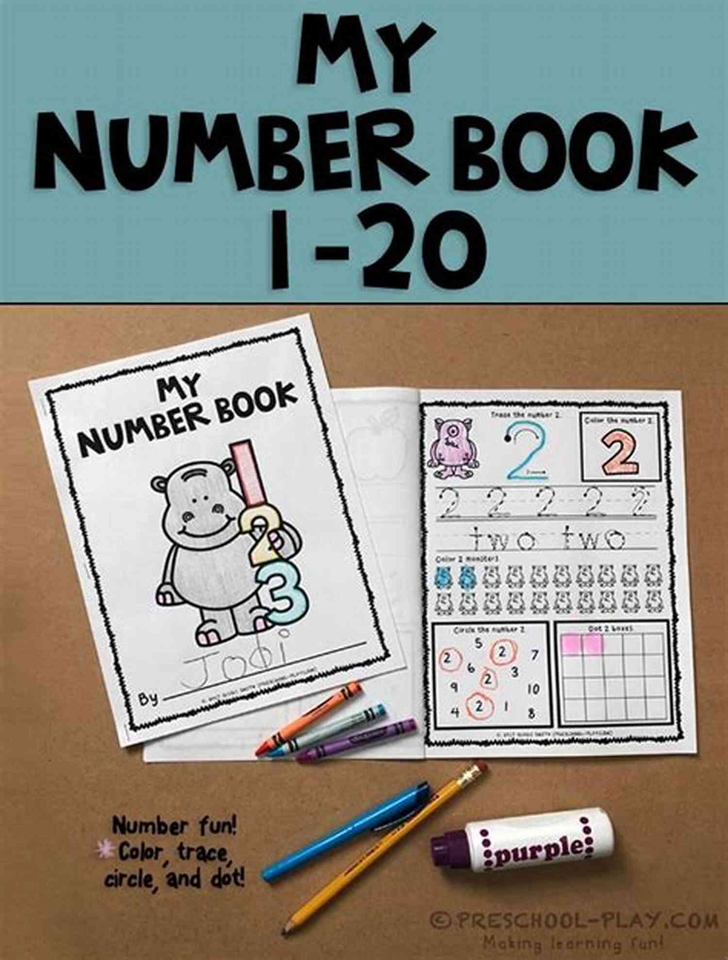 Sample Page From The Ten Number Book TEN (A Number Book 7)