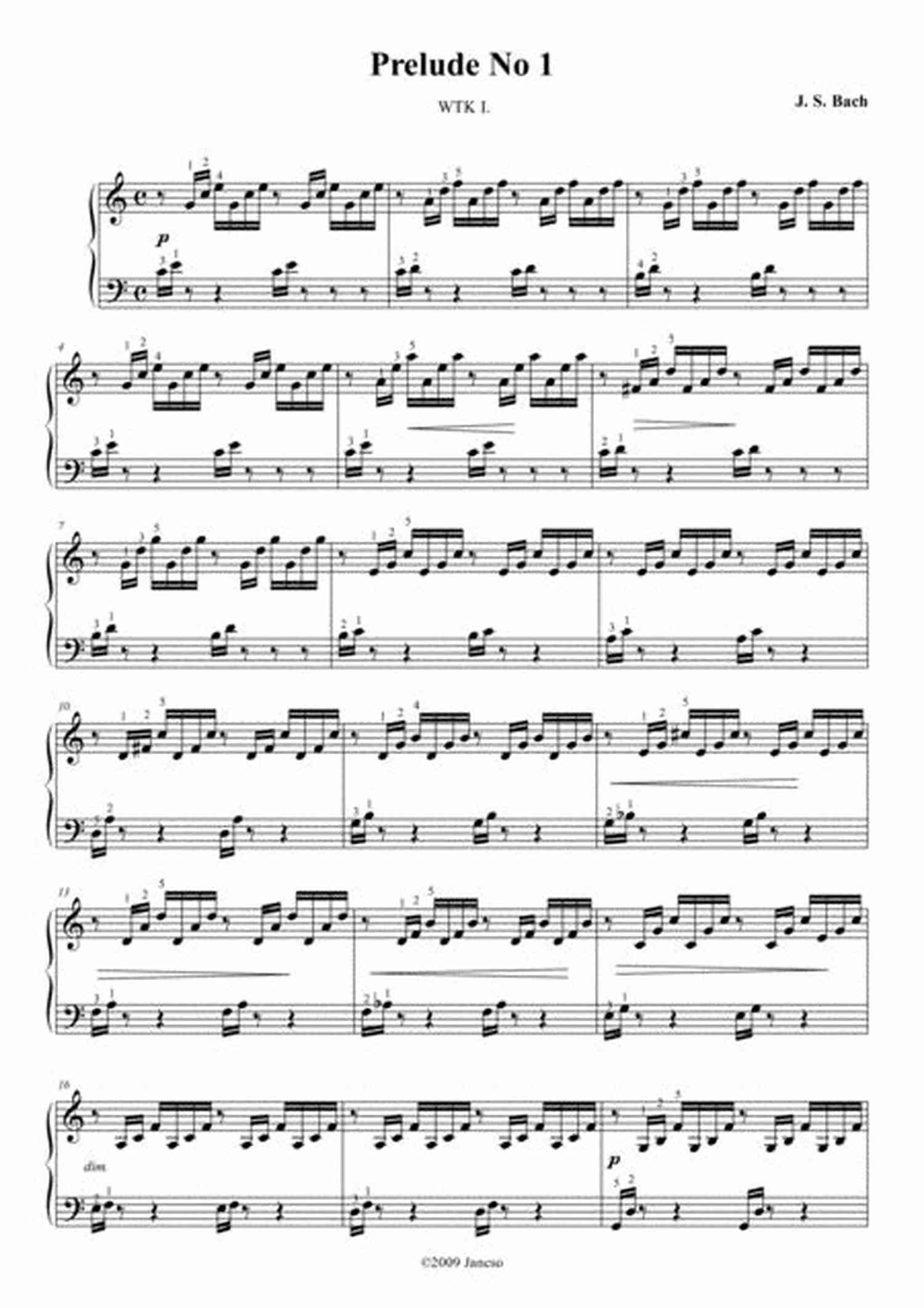 Sheet Music Featuring The Prelude In C Major First Steps In Keyboard Literature: The Easiest Early Intermediate Piano Classics To Moderns In Original Forms
