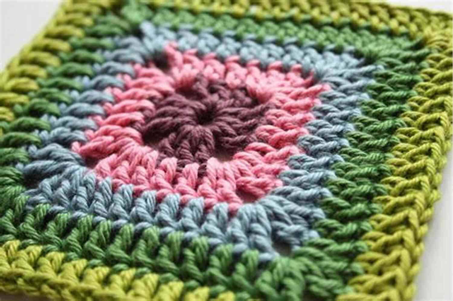 Various Granny Square Motifs Showcasing Different Color Combinations Granny Square Motif: Crochet Pattern